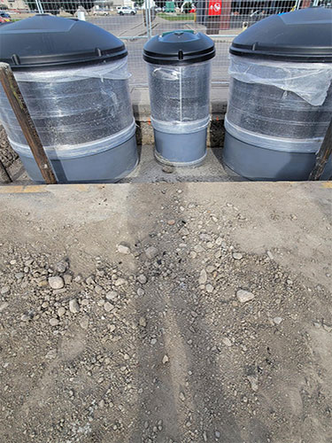  Image 3 - Molok Bin Installation Retrofit by 2 Sons Excavating Calgary area professional excavators.